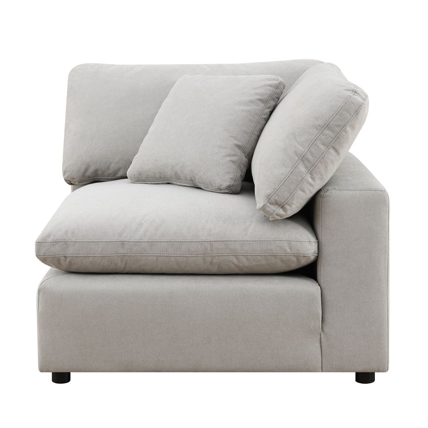 Cloud 9  Light Grey Sectional with Hardy Occasional(Coffe Table1/End Table1)