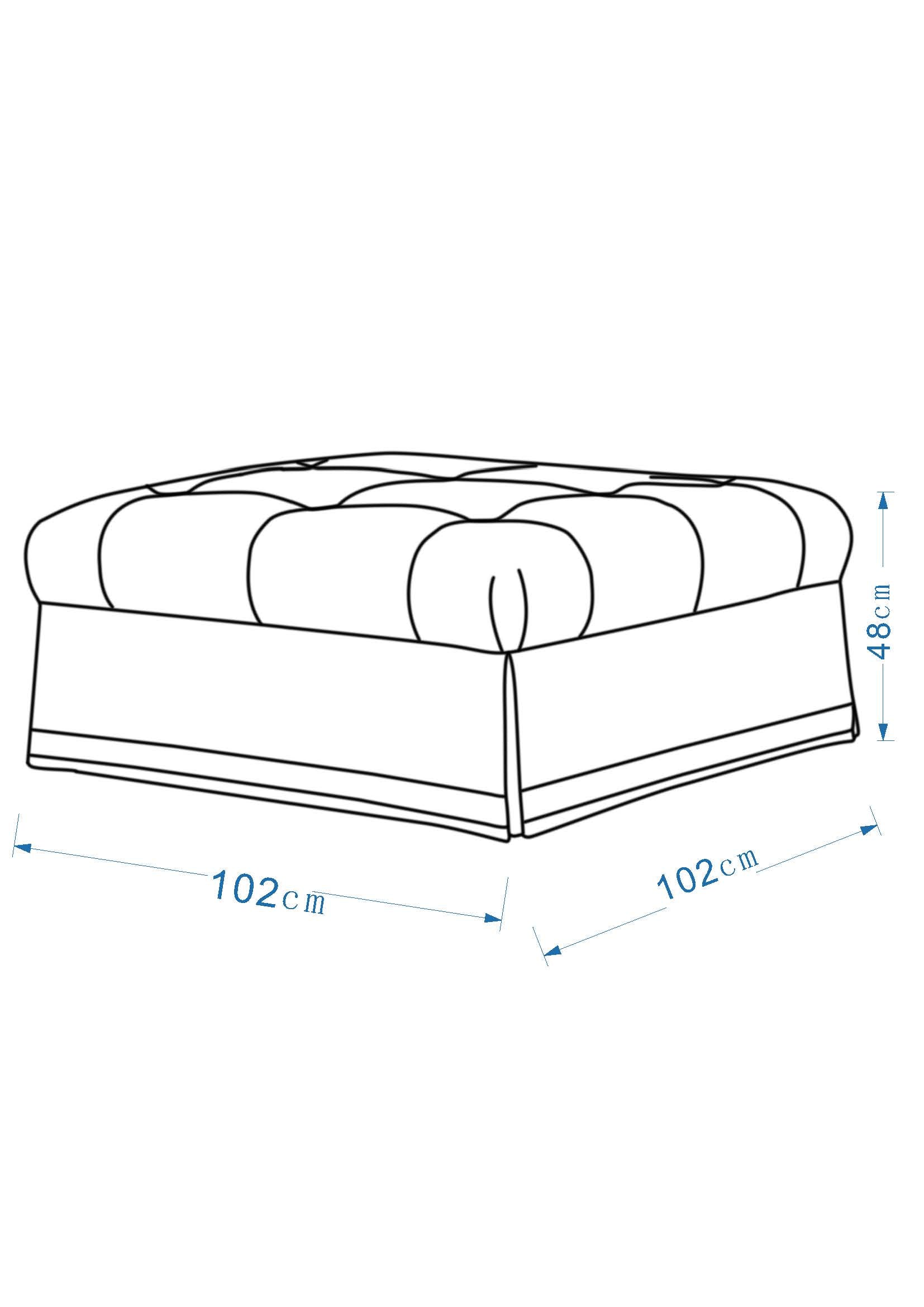 Cottage Calm by Nouf Alaboudi Ottoman