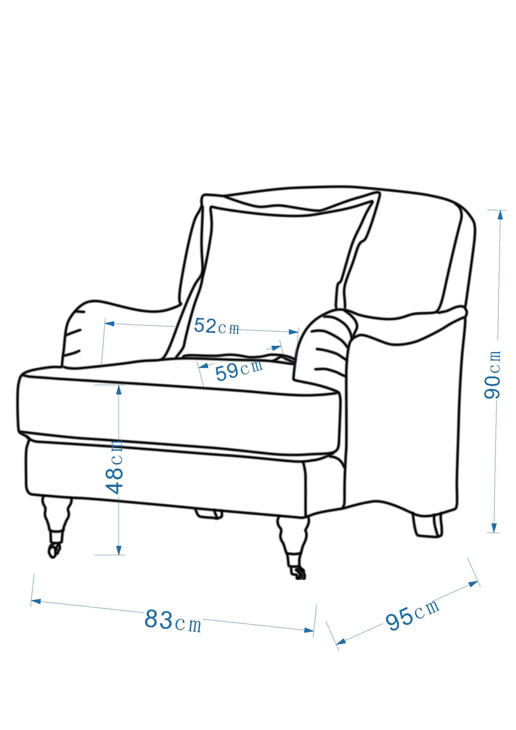 Cottage Calm by Nouf Alaboudi Cream Chair
