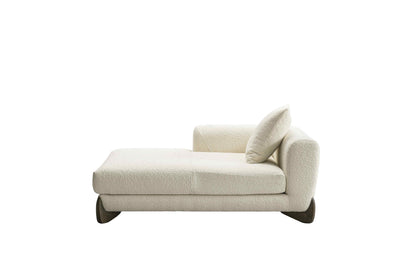 Floux White Left Chaise