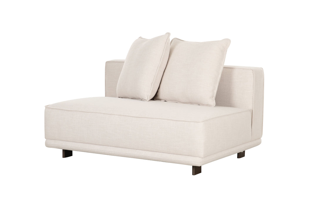 Arena White Armless Chair