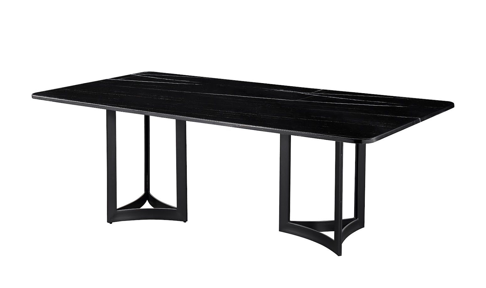 Alexa Black Marble Dining table