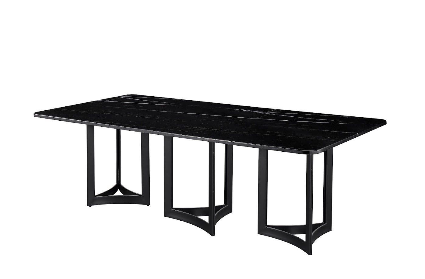 Alexa Black Marble Dining table