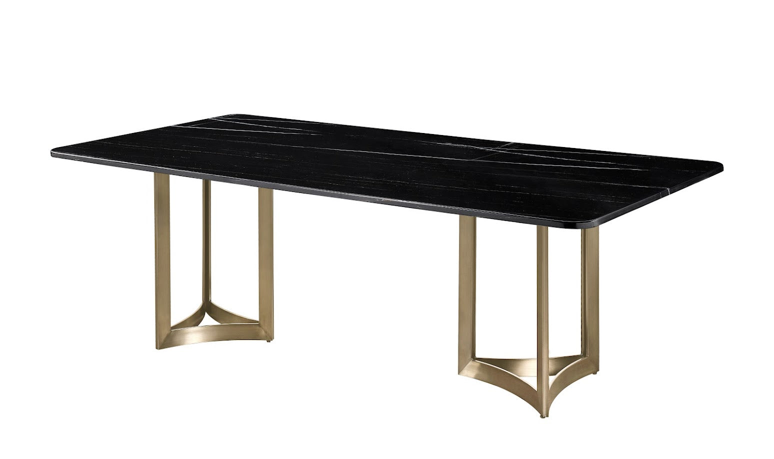 Alexa Black Marble Dining table