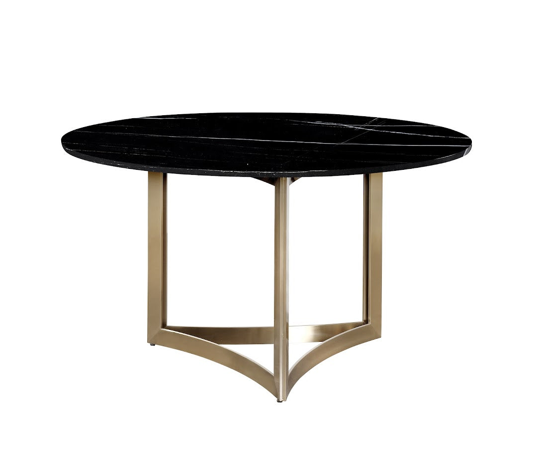 Alexa Black Marble Dining table