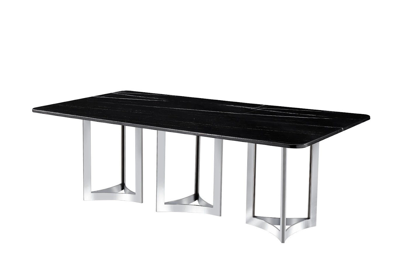 Alexa Black Marble Dining table