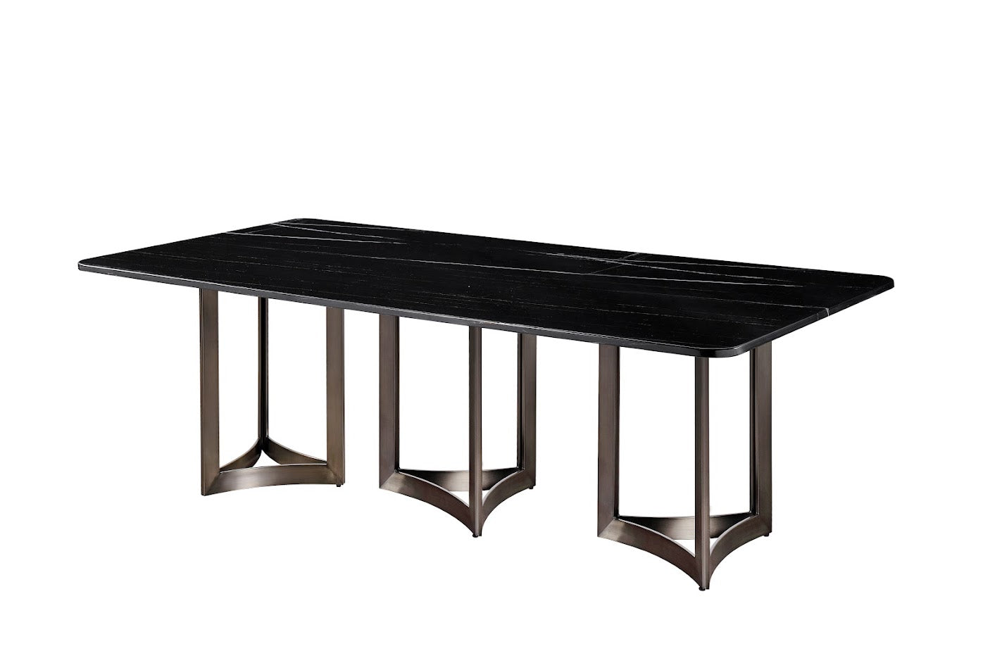 Alexa Black Marble Dining table