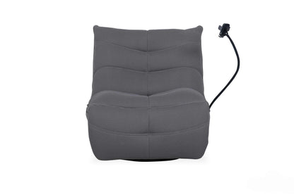 Finn Grey Swivel Power Recliner