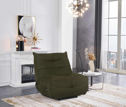 Finn Army green Swivel Power Recliner