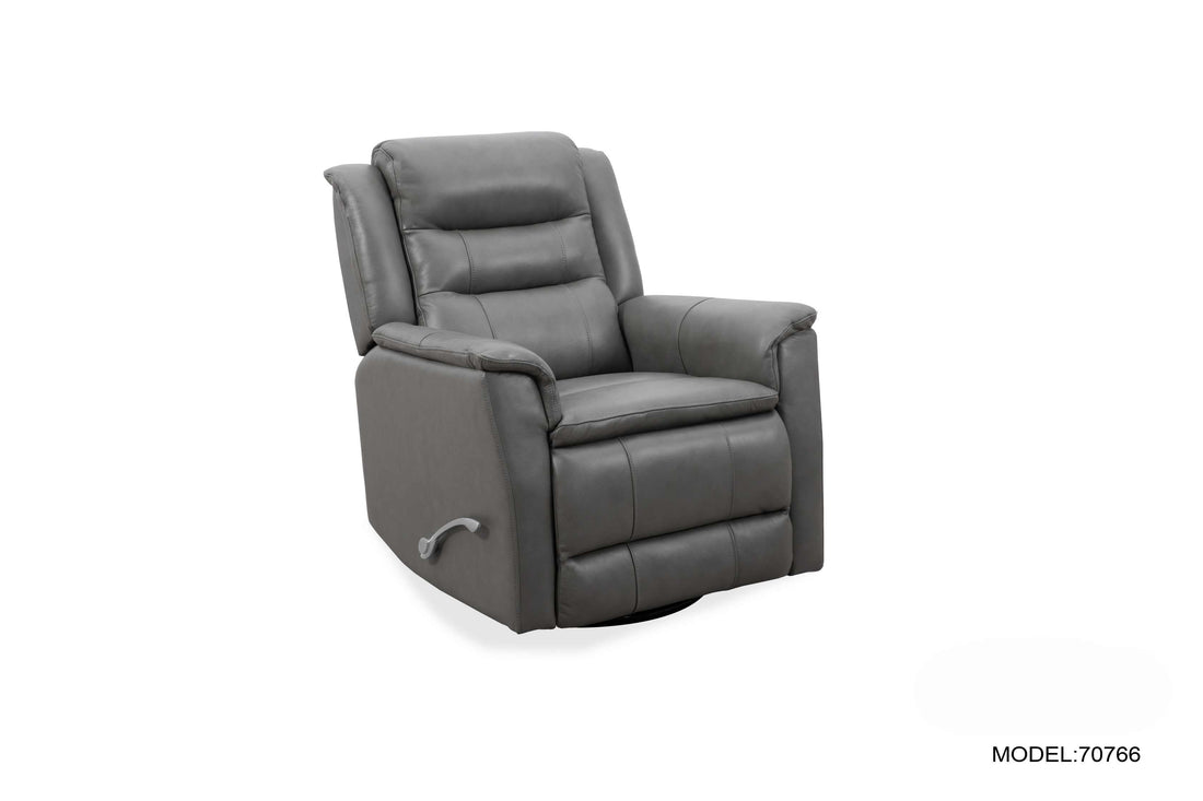 Roots Comfort Grey Manual Recliner Swivel