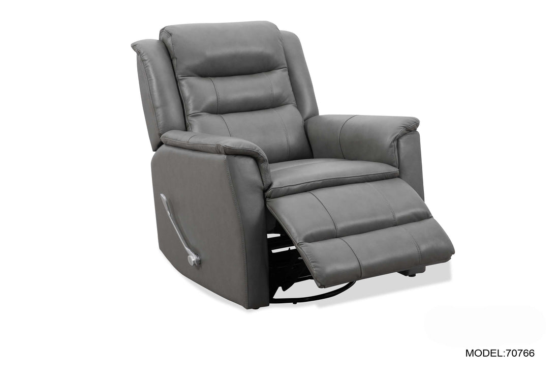 Roots Comfort Grey Manual Recliner Swivel
