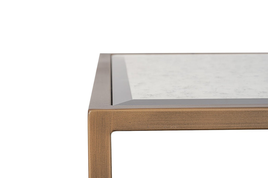 Glass Elegance Gold Side table