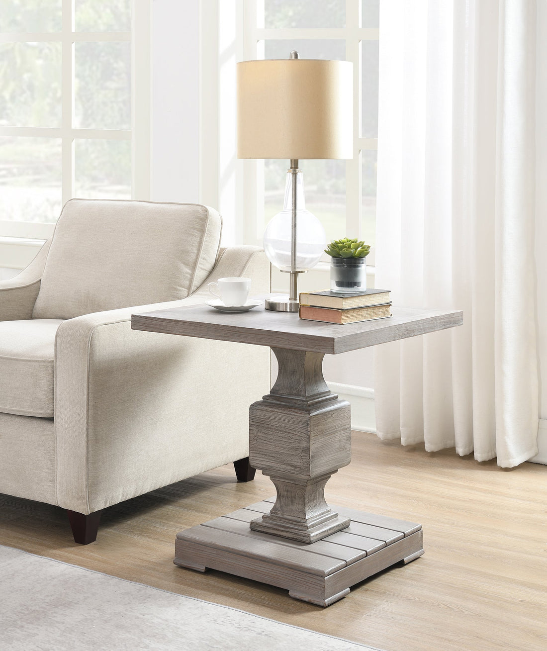 Reclaimed Fir Wood Side Table