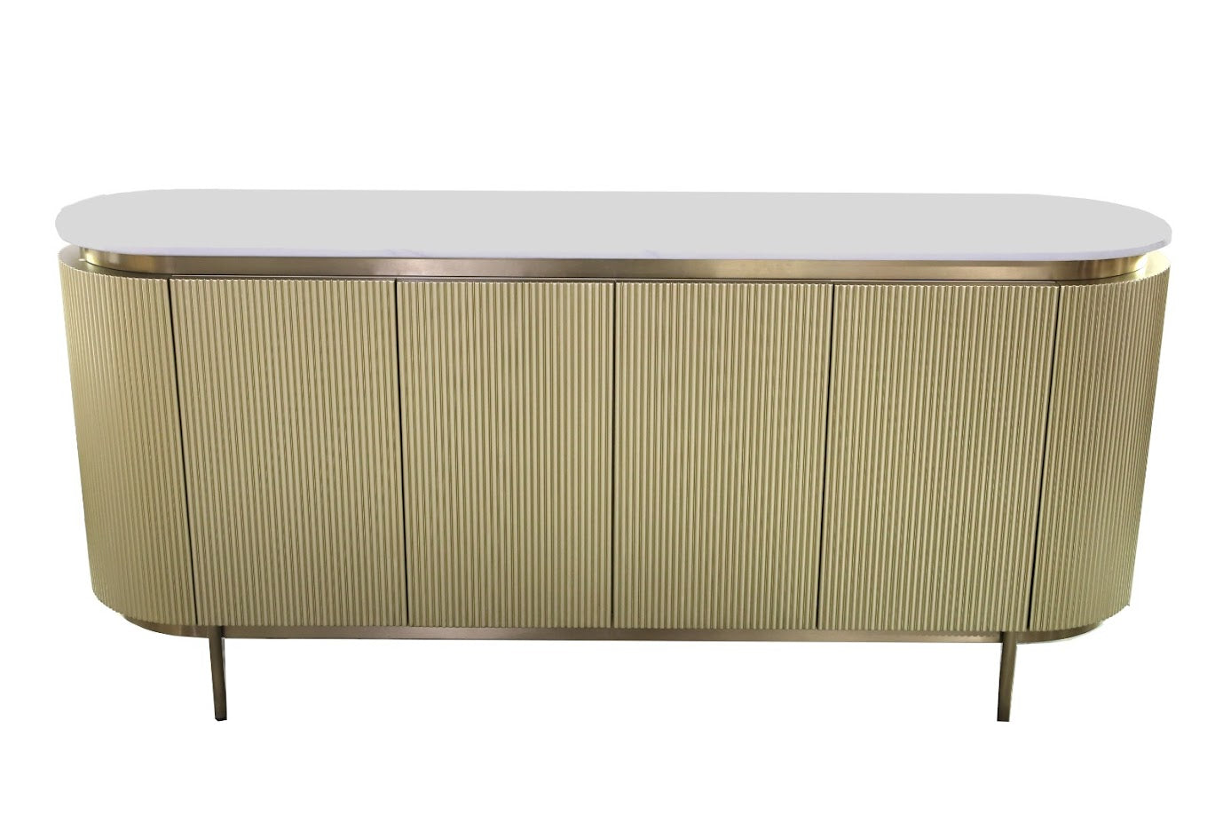 Twirl Wave Brown Sideboard Table