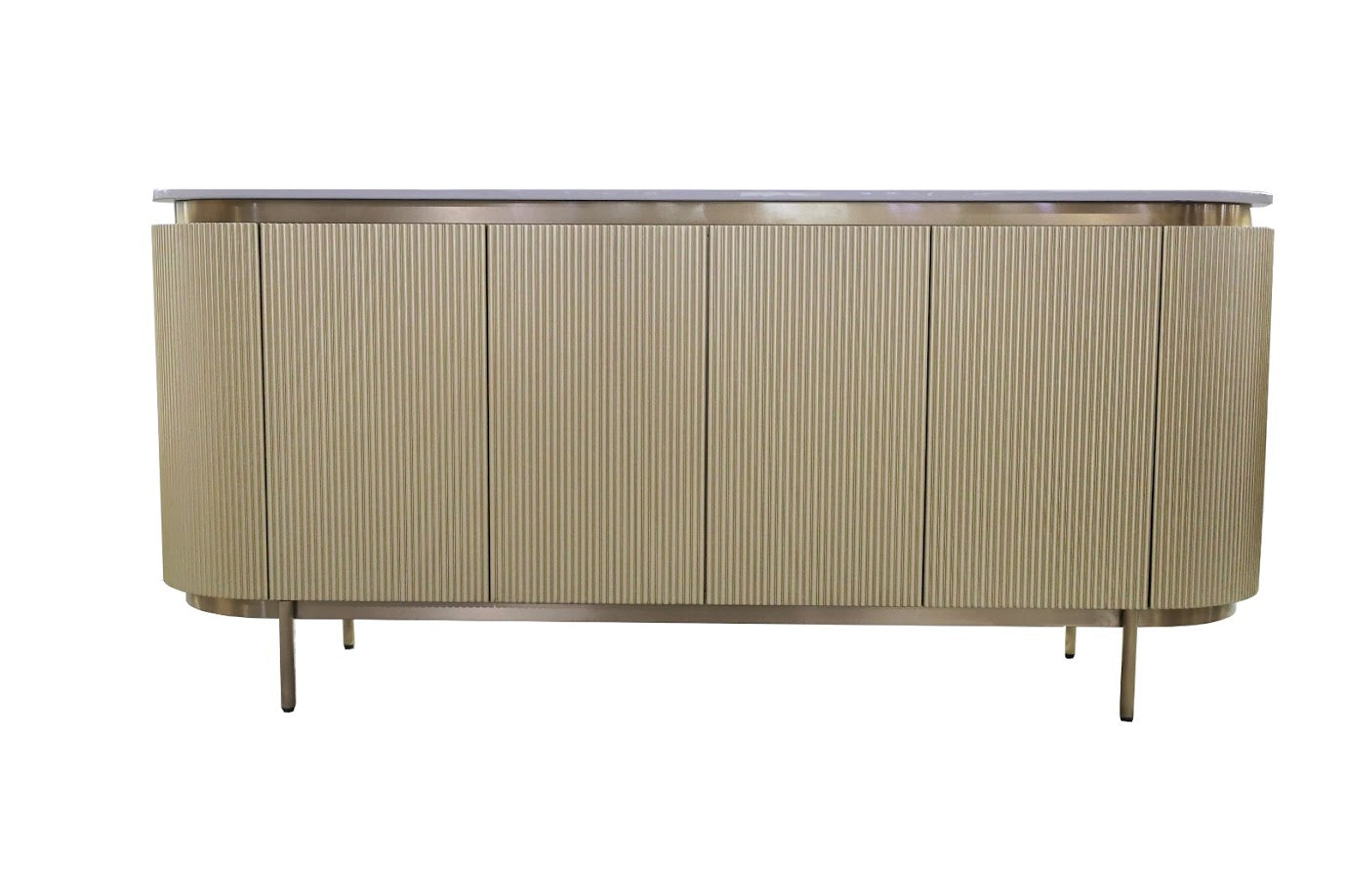 Twirl Wave Brown Sideboard Table