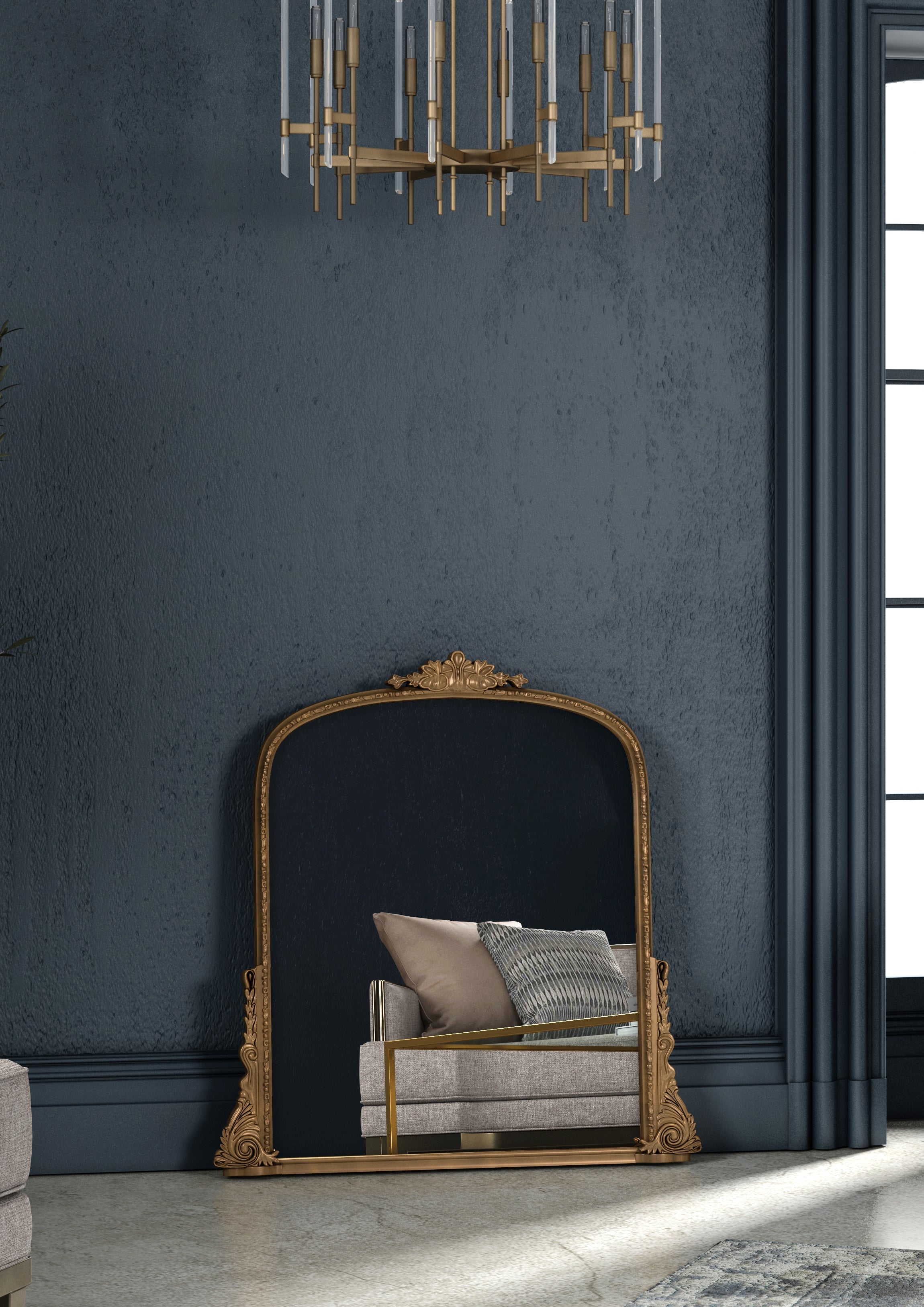 Erised 56" Verdegris Mirror