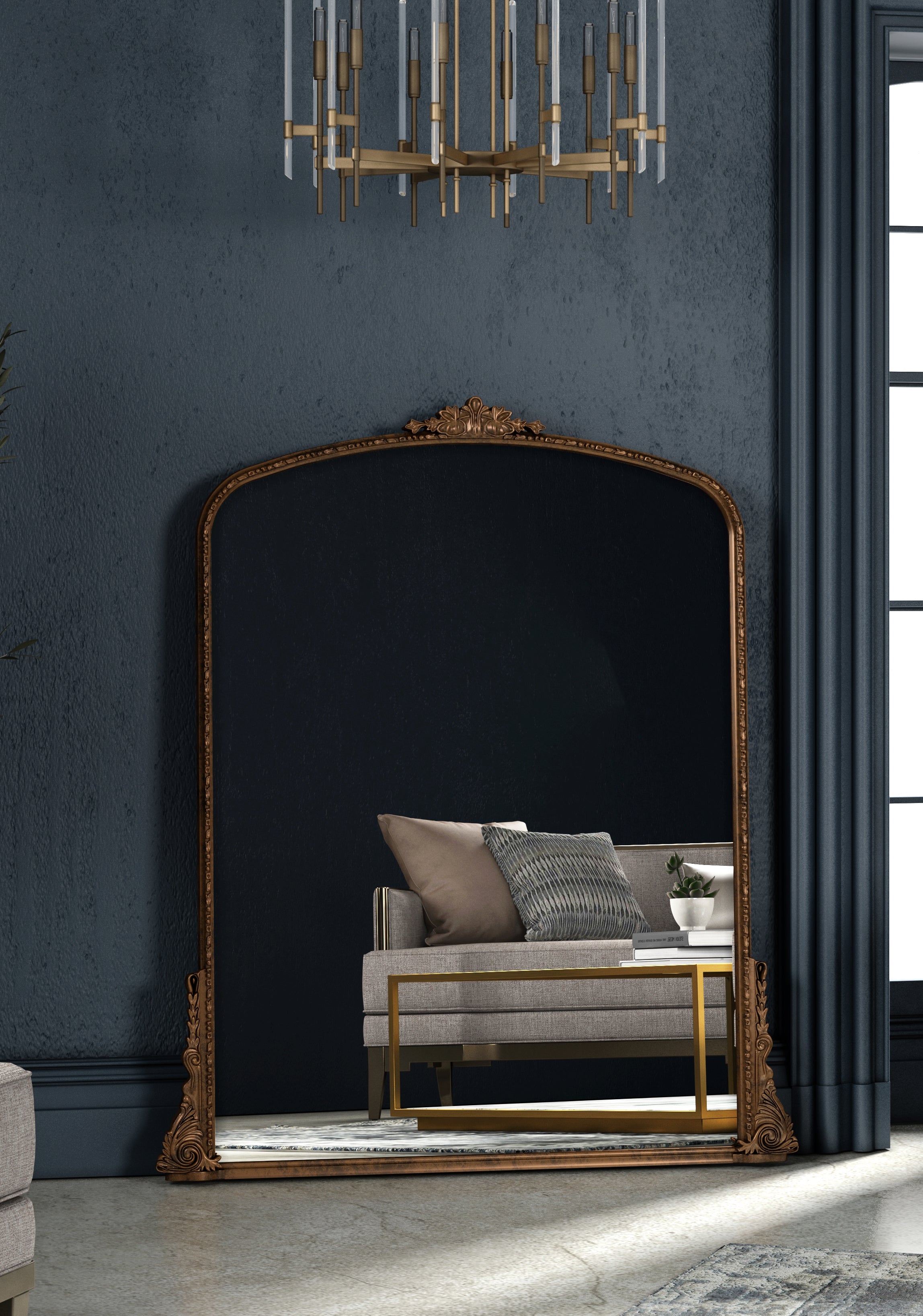 Erised 56" Verdegris Mirror