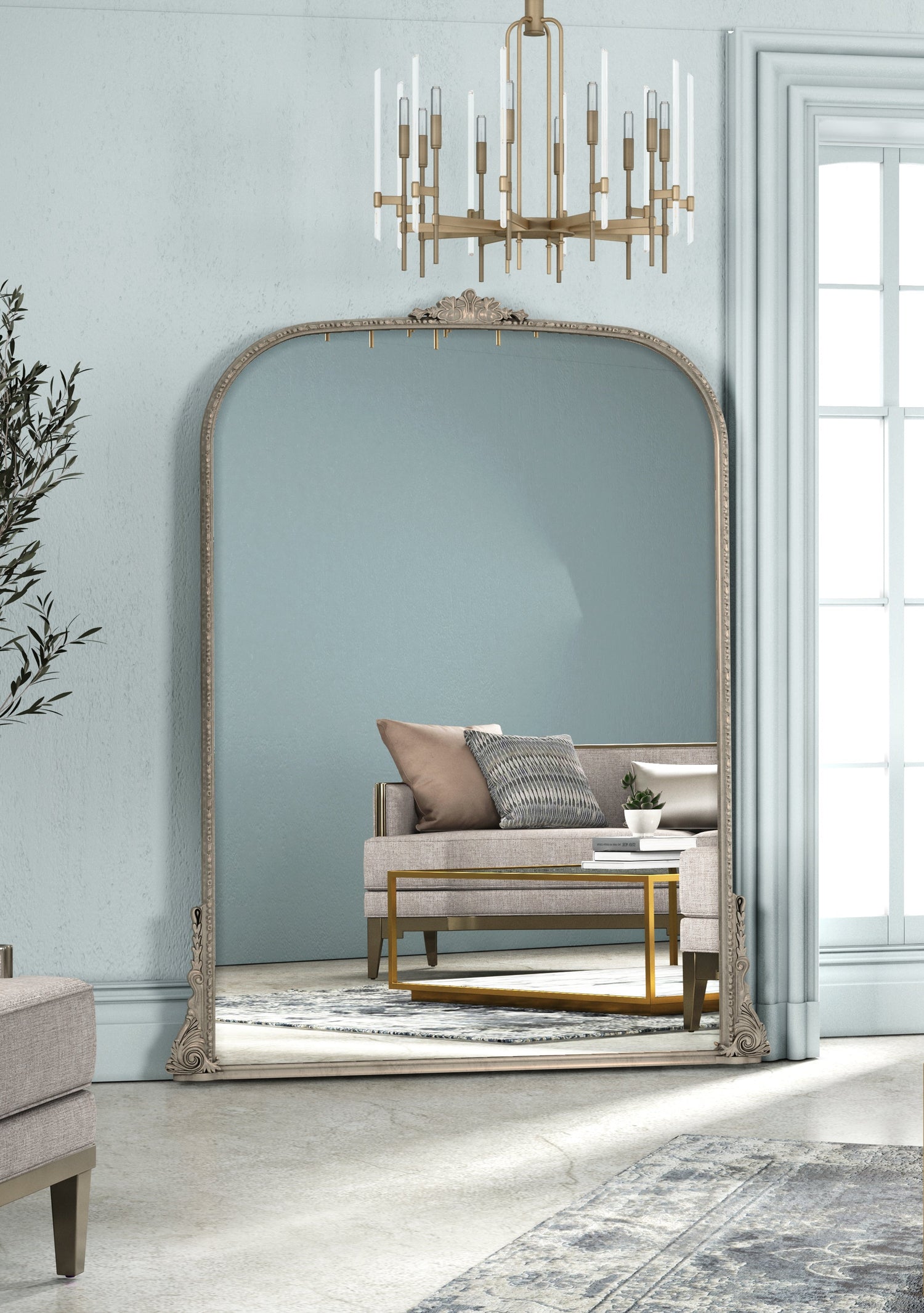 Erised 56" Verdegris Mirror