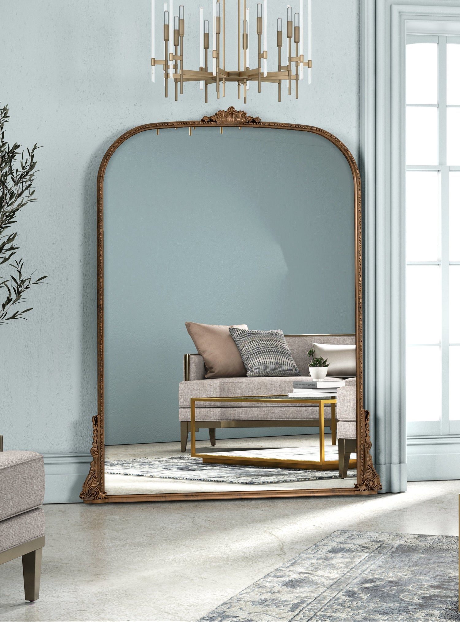 Erised 56" Verdegris Mirror