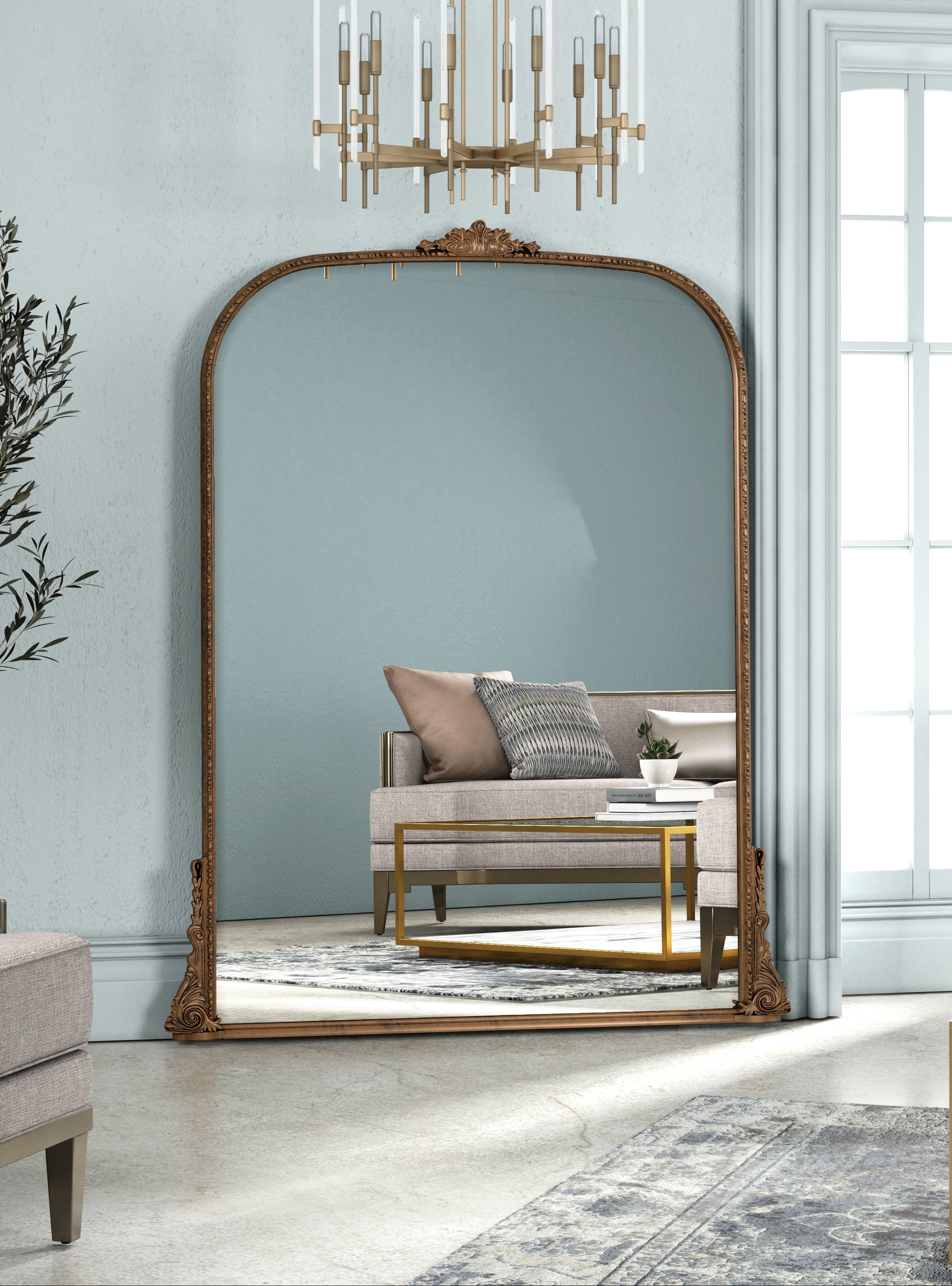 Erised 56" Verdegris Mirror