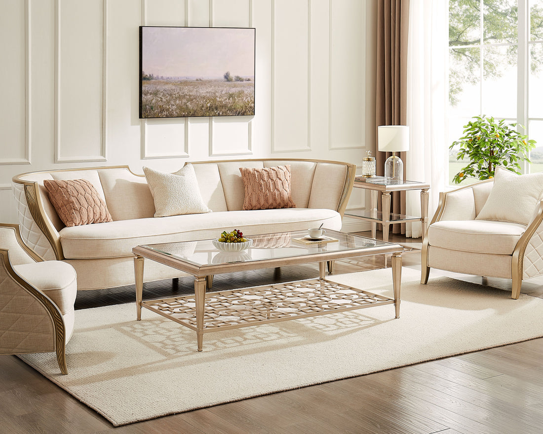 Dar Rec Gold Cocktail Table