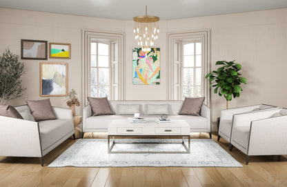 Prestige Cream 3 Seater Sofa