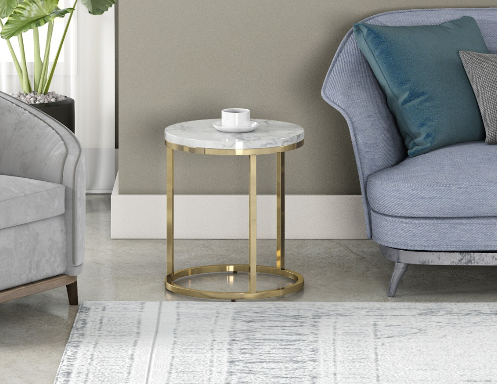Marble ROUND SIDE TABLE (8785152934209)