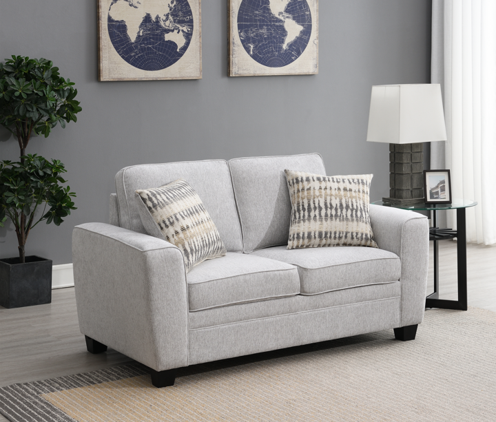 Confa Grey Living Room Set ( Sofa + Loveseat)