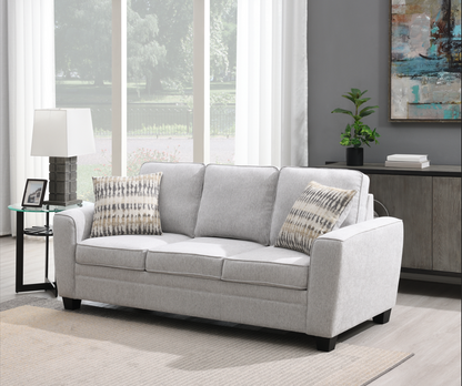 Confa Grey Living Room Set ( Sofa + Loveseat)