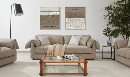 Tera gray brown sofa set