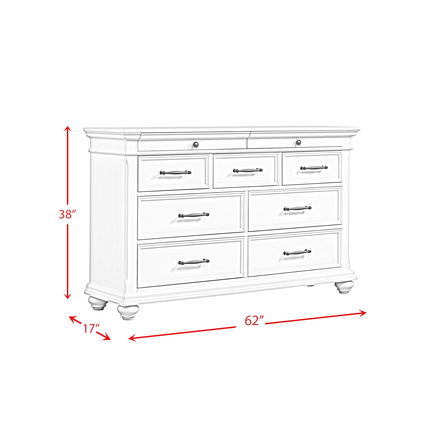 Slater Dresser in Antique White
