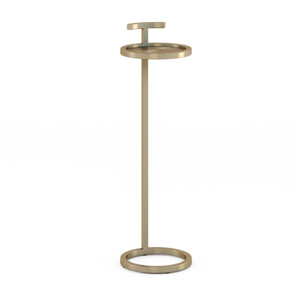 Brass 8&quot; Maisie Accent Table Round (6633183281248)