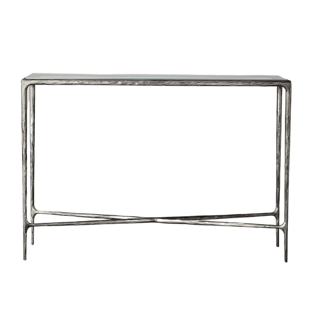 Console Table with Glass Top (8785185440065)