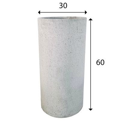 Coal Grey Terrazzo Indoor/Outdoor Plant Pot By Roots30W*30D*60H.