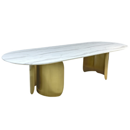 Oval Marble Dining Table