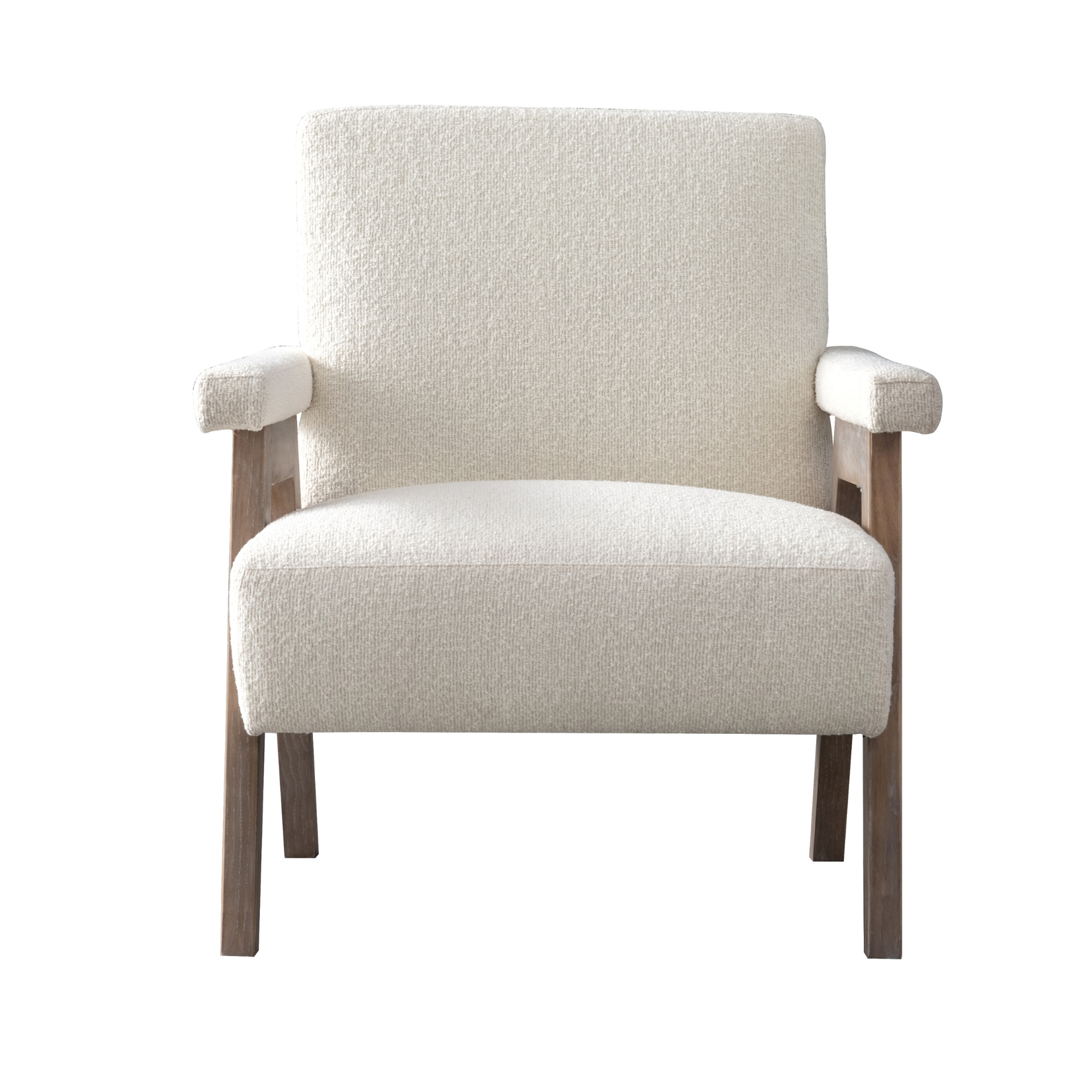 Chopstick cream accent chair
