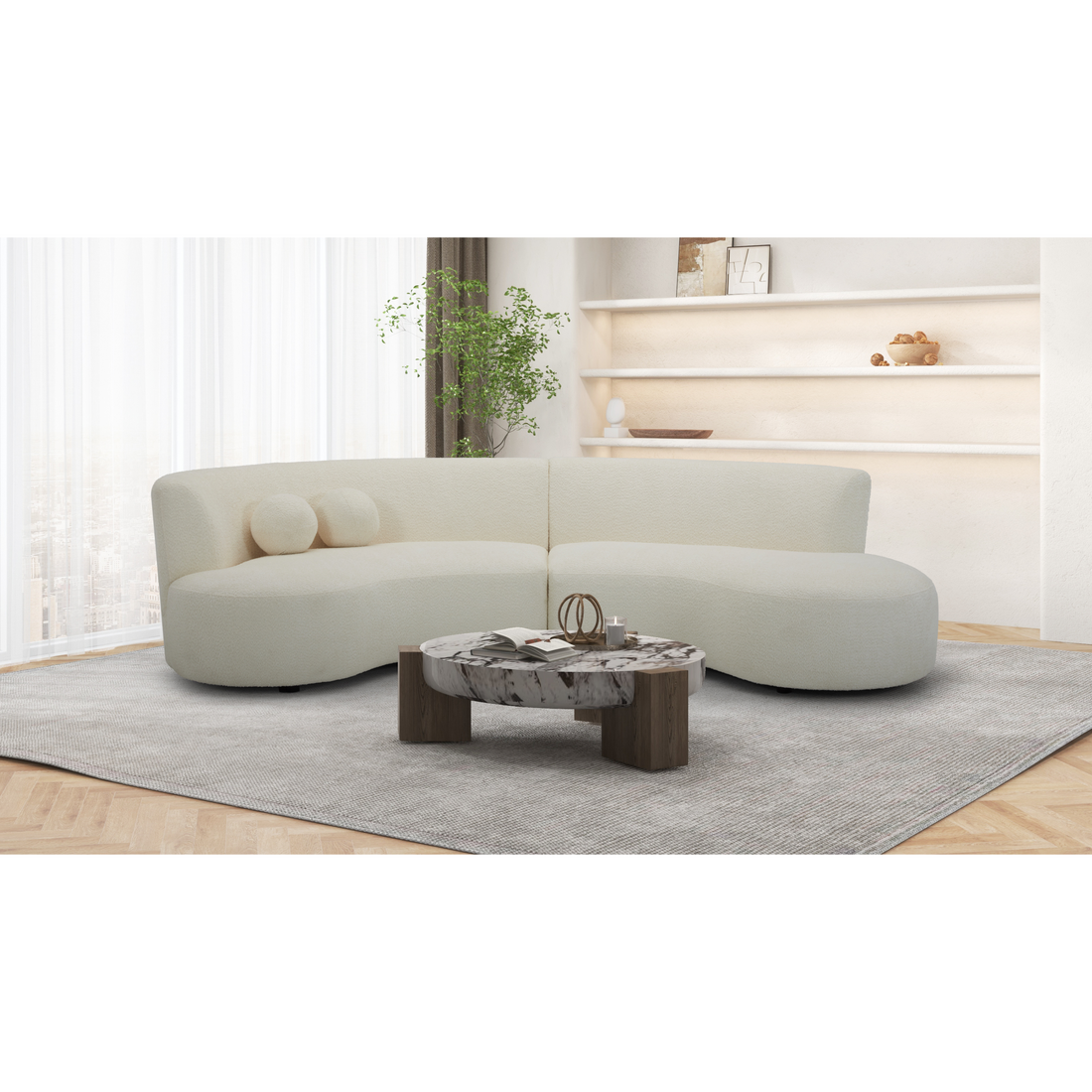 Oviedo Off White Sectional