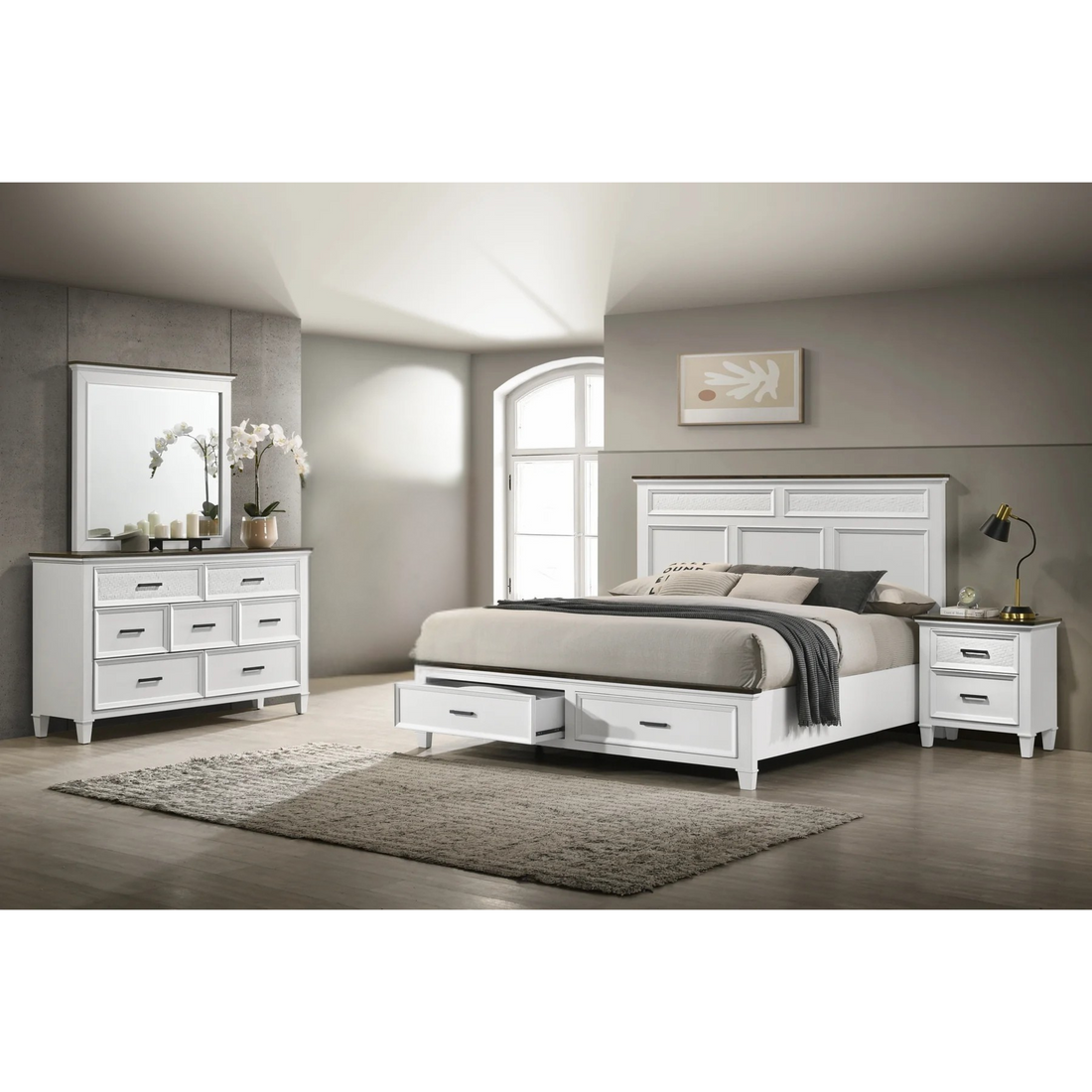 Velvet Oak Bedroom set