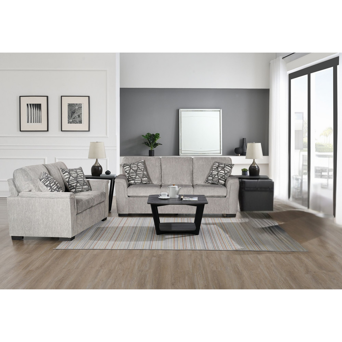 Verona Grey Living Room Set R0135-0003KT
