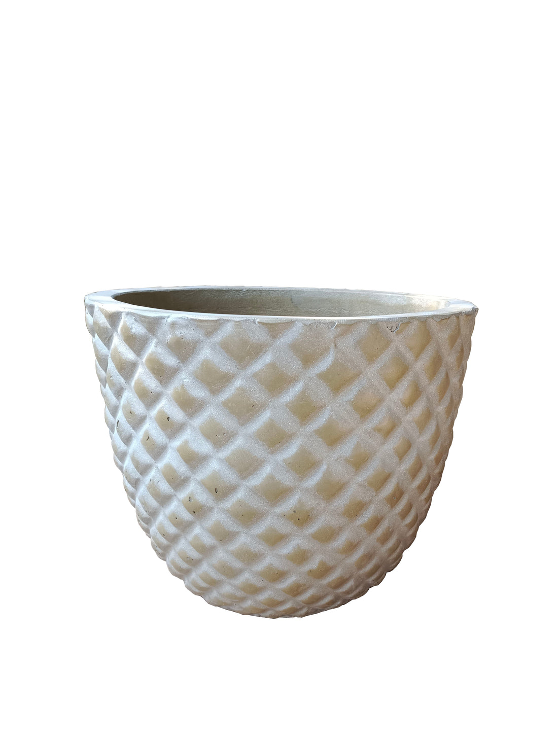 Beige Wash Indoor/Outdoor Plant Pot By Roots48W*48D*38H.