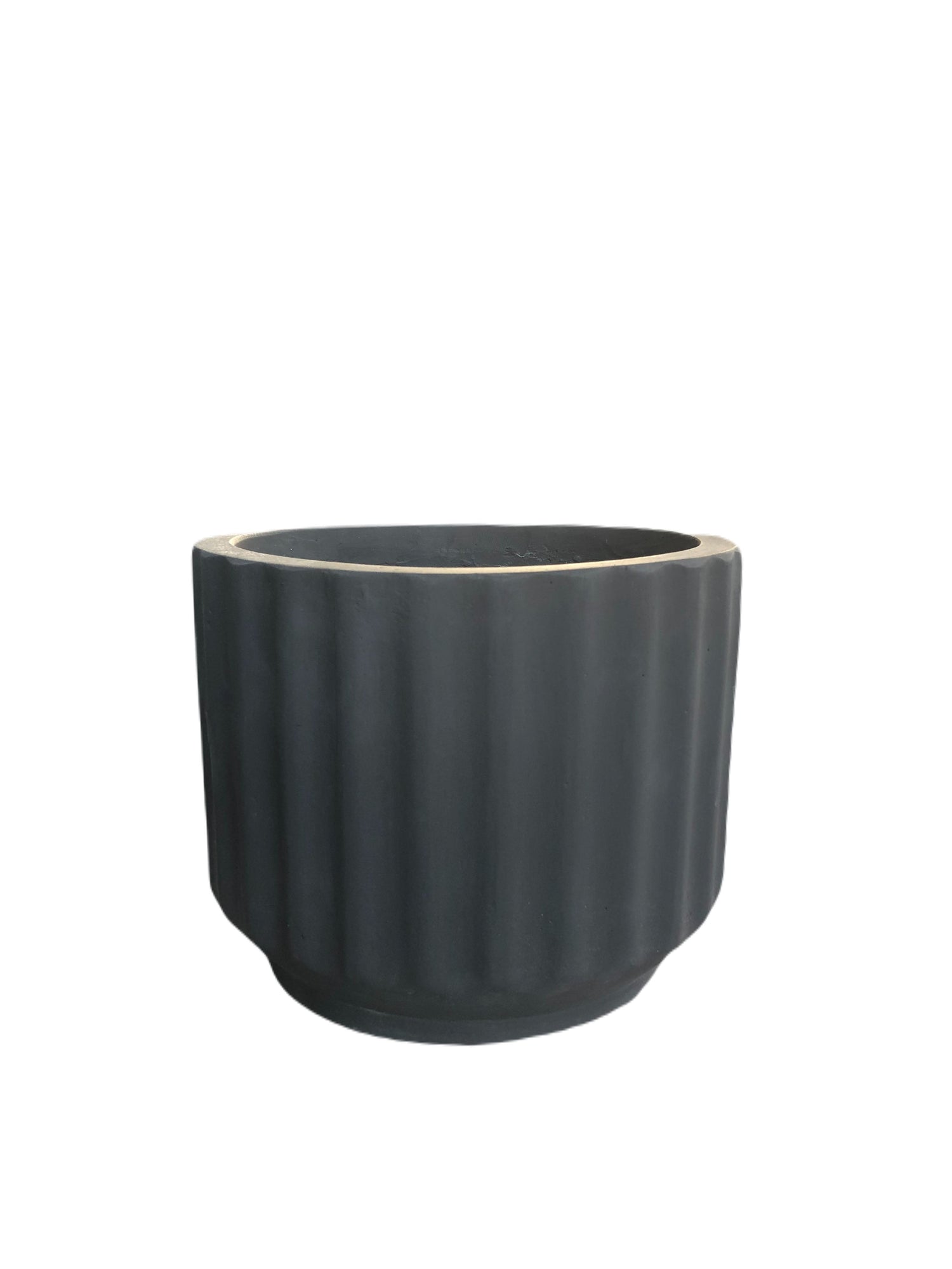 Black Wash Indoor/Outdoor Plant Pot By Roots25W*25D*20H.