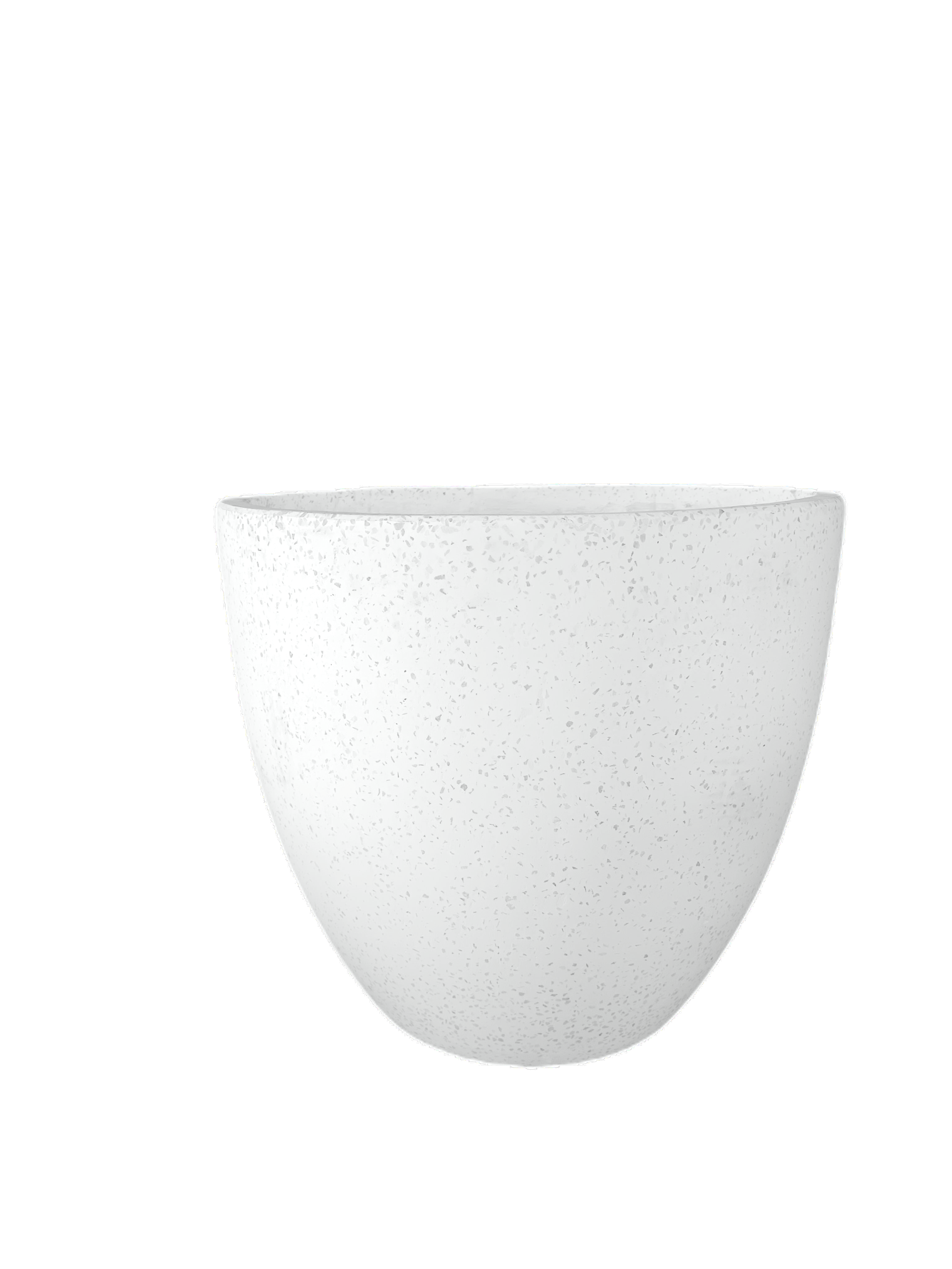 White Terrazzo Indoor/Outdoor Plant Pot By Roots50W*50D*44H.