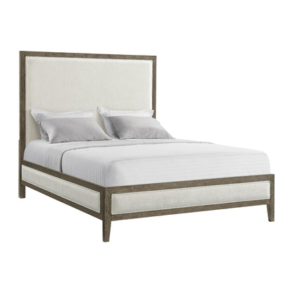 Versailles Contemporary White Bouclé King Bedroom Set