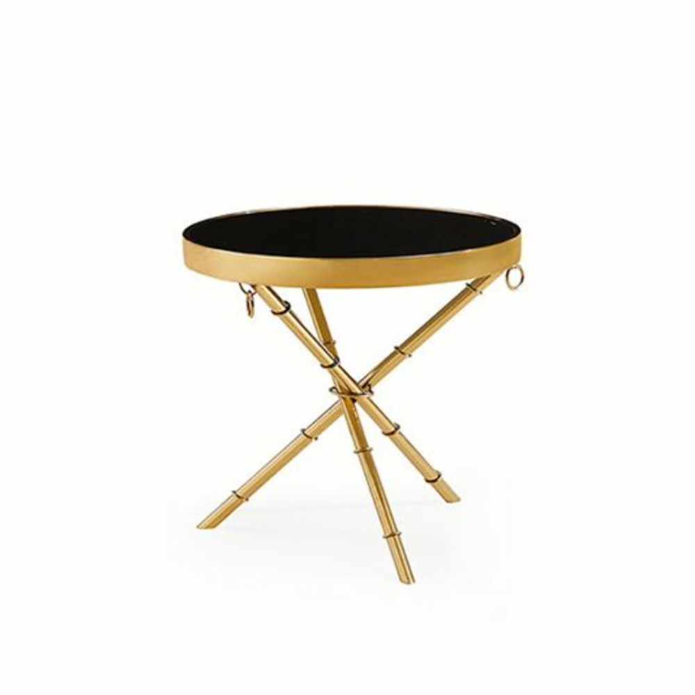 Gold Cane End Table (8785156702529)