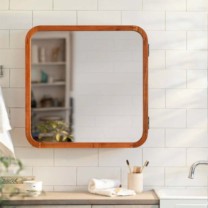 Wall Cabinet with Mirror - Square