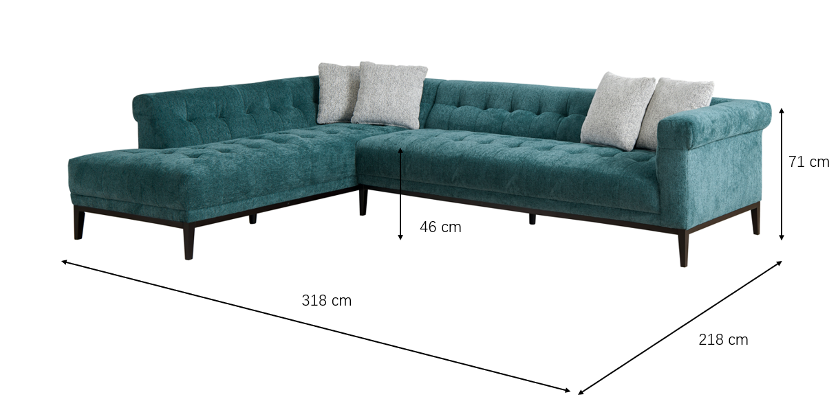 Agate Left Chaise Sectional