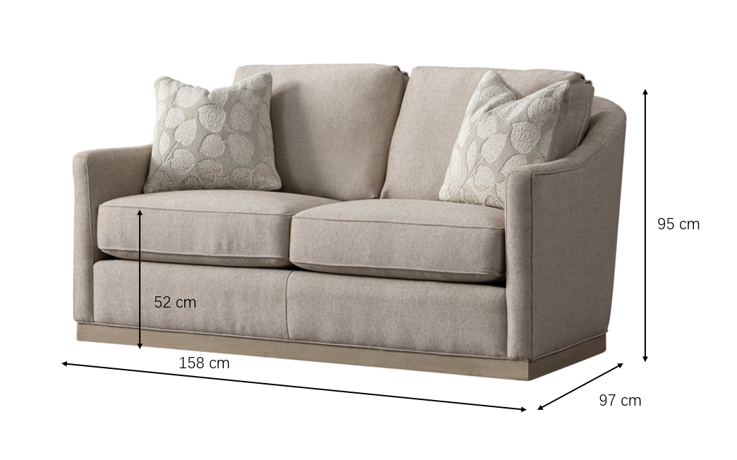 Rahaf Light Beige Loveseat (158cm)