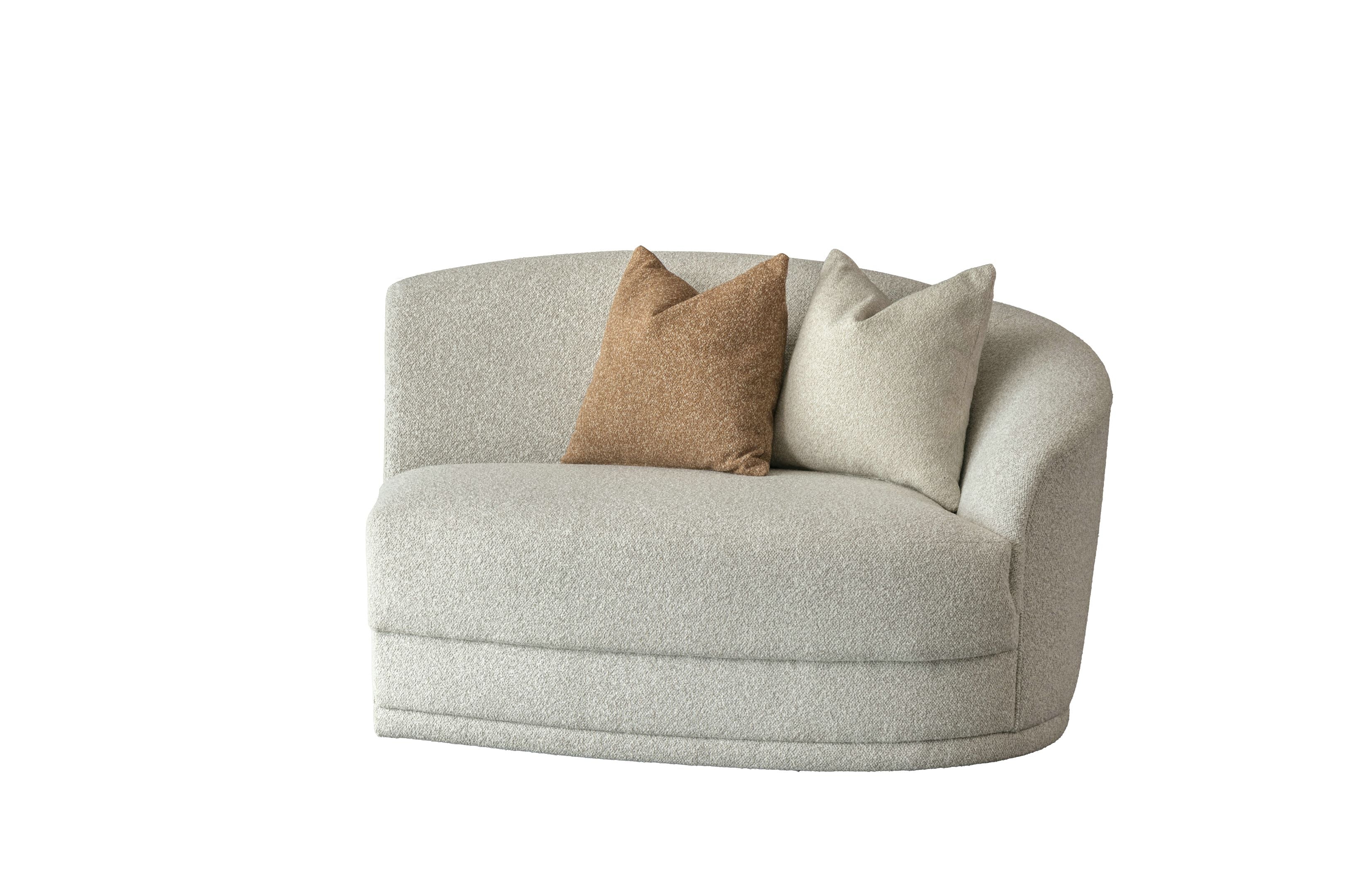 Blissful Seating Beige Right Arm Facing Chair W136