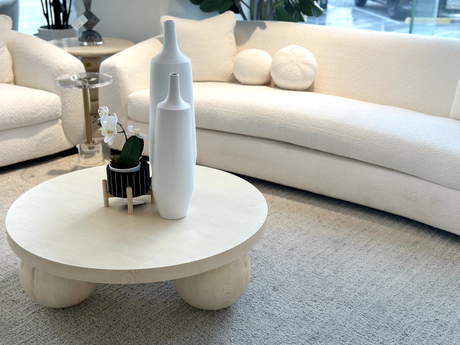 Bouclé Sofa (246cm)