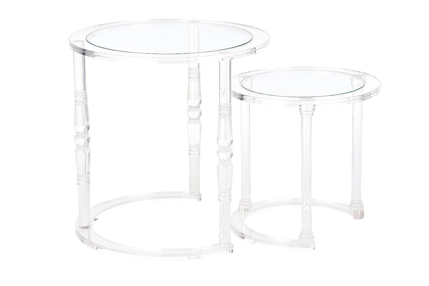 Acrylic side table sets YM-F0355-L/S